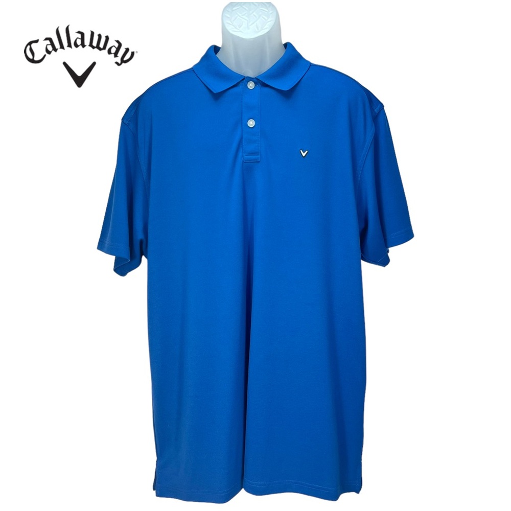 Callaway | Men’s 1X | Blue Short Sleeve Golf Polo Shirt